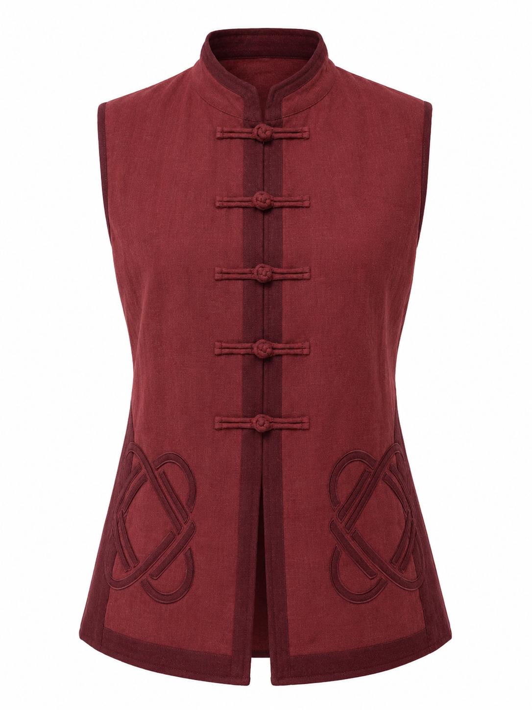 MCHI Weste Deep Rouge, Vorderansicht