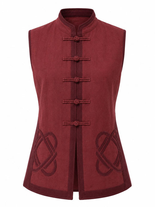 MCHI Weste Deep Rouge, Vorderansicht